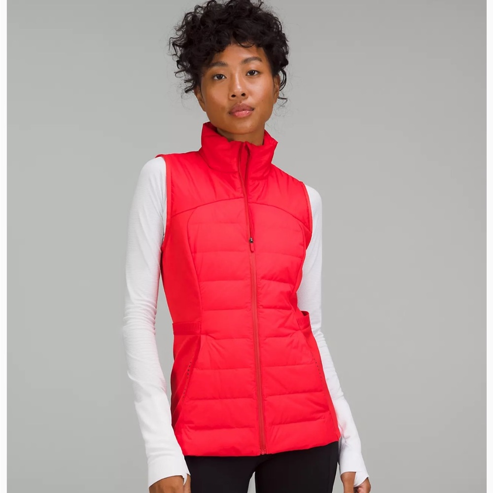 NWOT Lululemon Down for it All vest, size 8, color grey